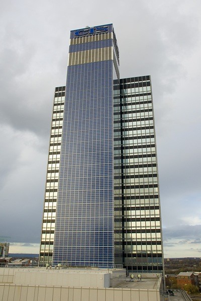 Buildings- CIS Solar Tower, the solar panel covered skyscraper in Manchester, England.