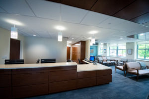 Reception area of Northwell Lynbrook Medical Office Building
