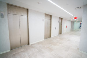 Office elevator lobby