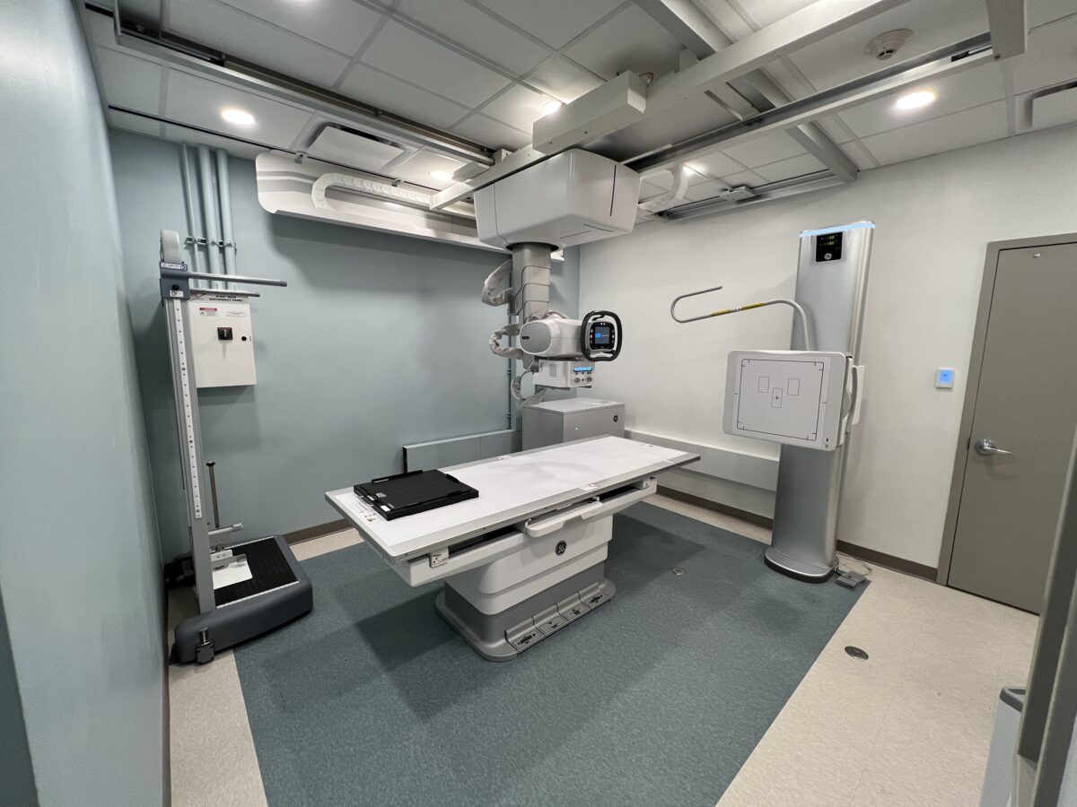 X-ray suite renovation project by Talisen Construction.